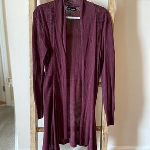 Versona Maroon Long Cardigan